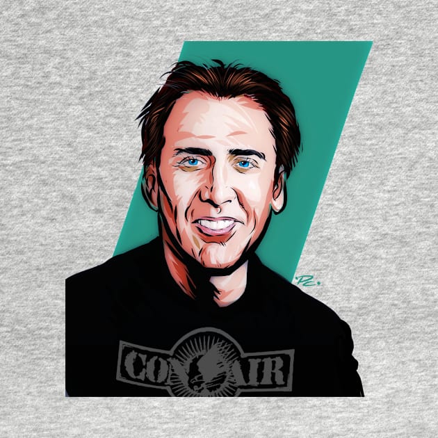 Nicolas Cage - An illustration by Paul Cemmick by PLAYDIGITAL2020